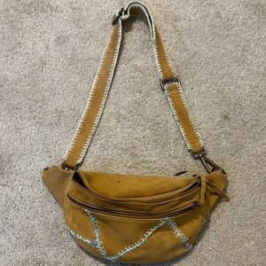 Free People Tan Crossbody Bag